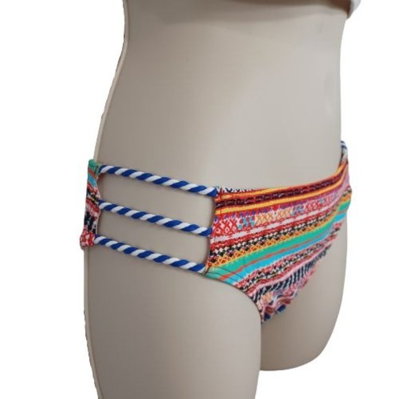 Women Two-Piece Swimsuits High Neck Tops & Brief Bottoms Multi-color - Picture 7 of 16